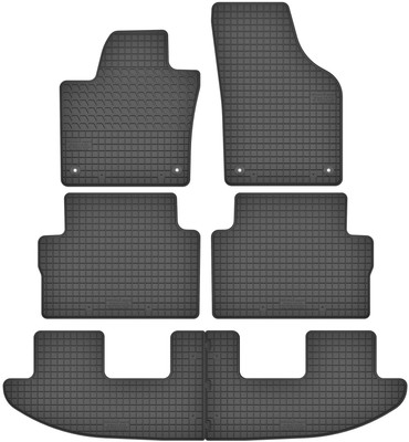 Gummifußmatten Satz für VW Sharan II / Seat Alhambra II - perfekte Passform