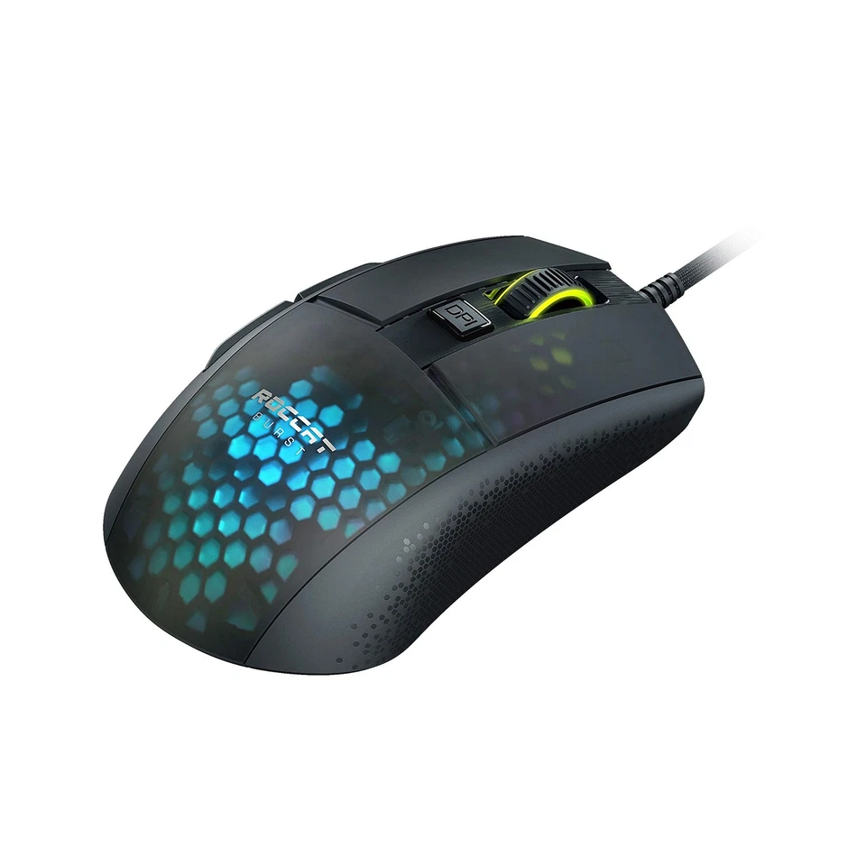 ROCCAT Burst Pro Gaming Mouse, Wired USB, Black, Optical, 16K, Optical Switches, - Image 3 of 4