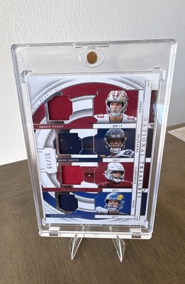 2023 Panini National Treasures - Nfl Gear Quad Materials Matthew Stafford, Kyler