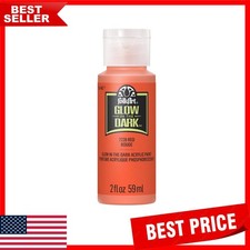 Glow-In-The-Dark Acrylic Paint, 2 Oz., Red