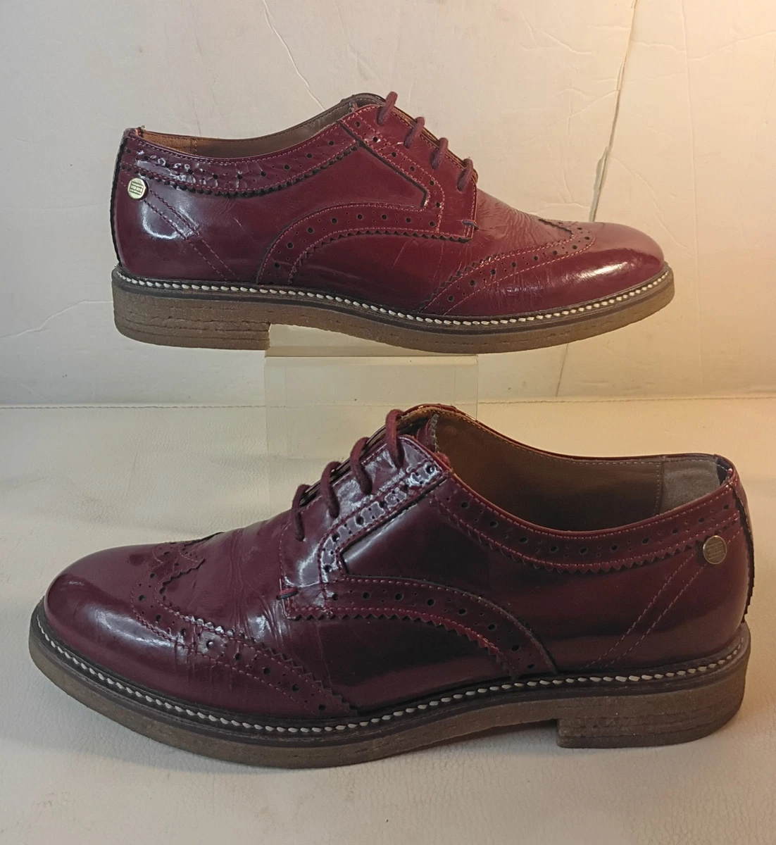 Navy Tommy Hilfiger Collection strapped oxfords with red soles Tommy Hilfiger Navy Blue Suede Mens Boat Shoes main image 3