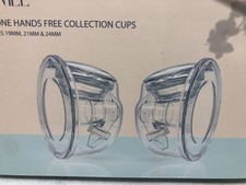 Zomee Silicone Hands Free Collection Cups BPA Free 8Oz Fits sizes-19mm,21mm,24mm