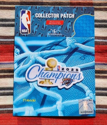 2025 NBA Finals Champions Oklahoma City Thunder Patch Collector Official