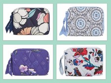 Vera Bradley RFID Small Zip Around Wallet 4.25 in x 3.25 in NEW Retail 55