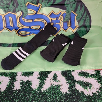 Adidas Cushioned Crew Socks 3 PairBlack Sport Training Casual Socks