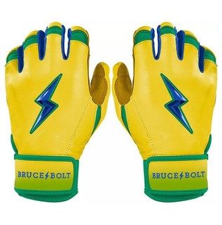 BRUCE BOLT CREATOR SERIES RAC SHORT CUFF BASEBALL BATTING GLOVES ADULT MEDIUM