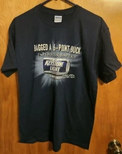 Keystone Light "Bagged A 6-Point Buck With My Bumper" Gildan T Shirt Size M