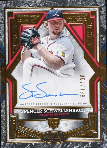 Topps Tier One Break Out Autographs Spencer Schwellenbach Auto /49