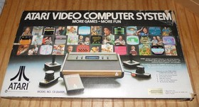 Atari 2600 Console Original 4 switch Console In Box Joystick game WORKING lot