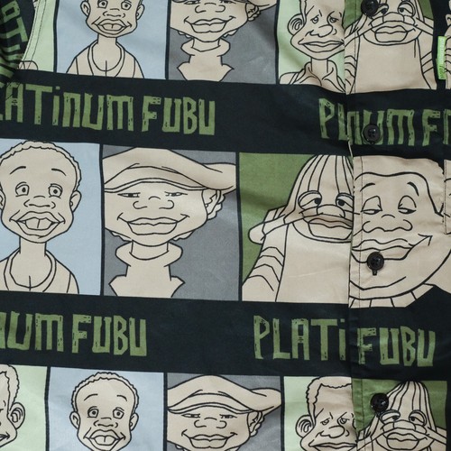 FUBU Shirt Mens XL Vintage Platinum Graphic Fat Albert Long Sleeve Rap Hip Hop - Picture 4 of 9