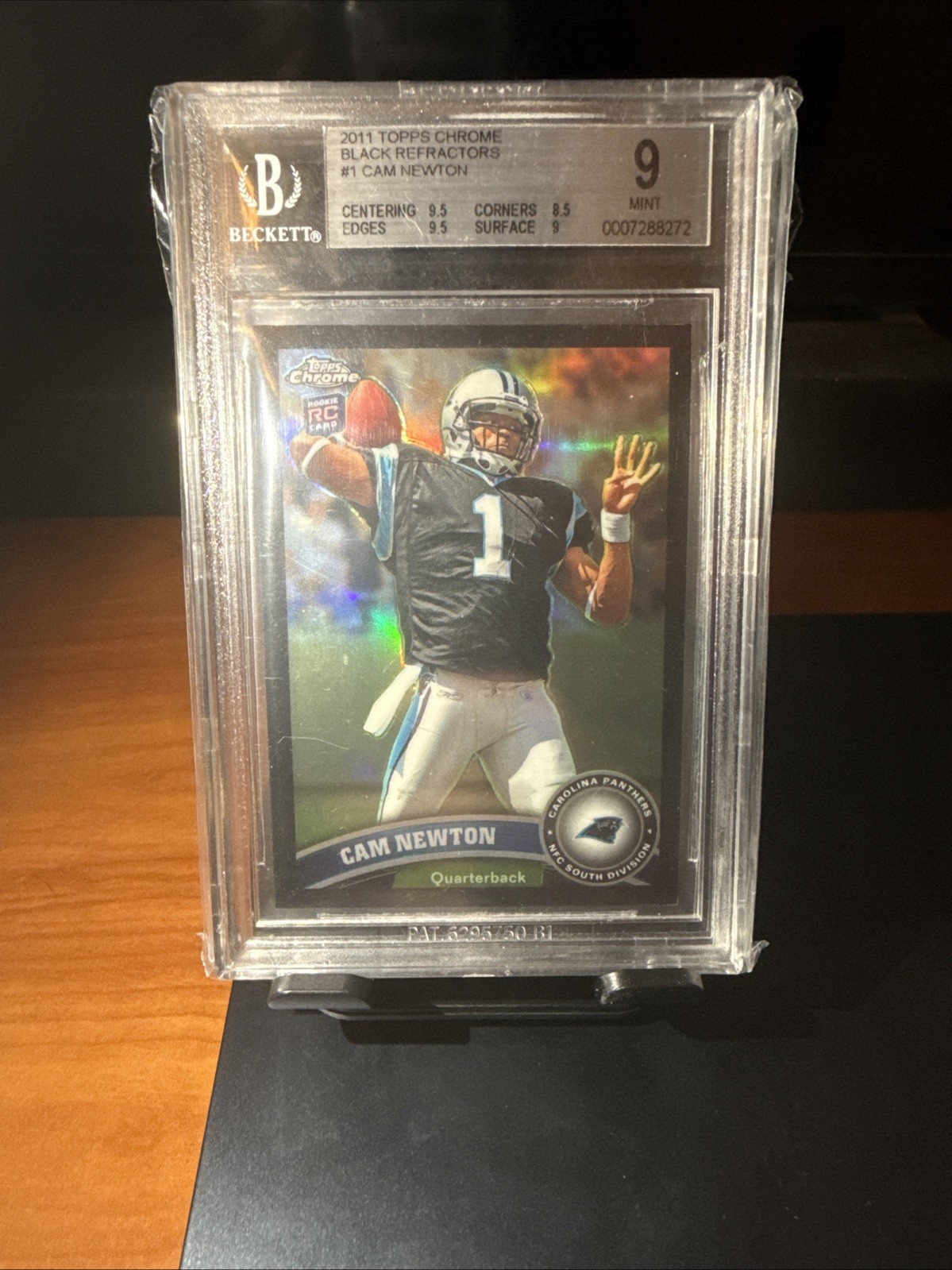 2011 Topps Chrome - Cam Newton #1 Black Refractor /299 (RC)