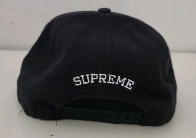 SS12 Supreme No Limit 5-panel Records Bout It Snapback Hat Navy