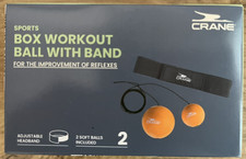 BOX WORKOUT BALL WITH BAND FOR IMPROVEMENT OF REFLEXES BNIB