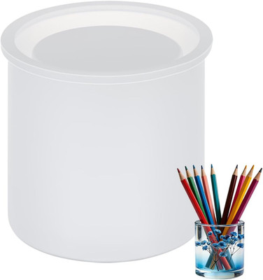 Silicone Mold, round Pen Holder Casting; Resin Pen Mold for Epoxy; Desk Organize