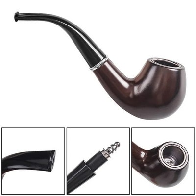 Klassische Harz-Tabakpfeife Kräuter Mühle Holz Männer Rauchzubehör