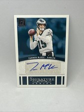 Tanner McKee 2024 Panini Donruss Signature Series Auto SP Eagles X