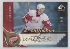 2005-06 SP Game Used Edition SIGnificance Gold 13/25 Henrik Zetterberg Auto 0uj7