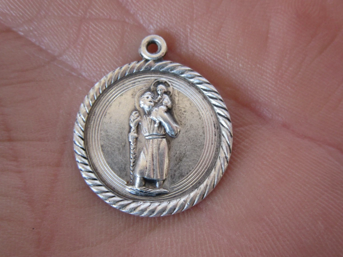 Vintage sterling silver religious medals deals