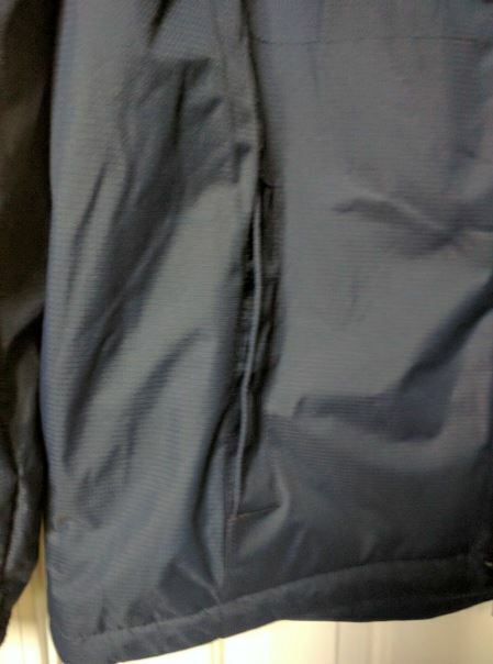 ZeroXposur Water Resistant Hooded Jacket L Navy Blue Long Sleeve