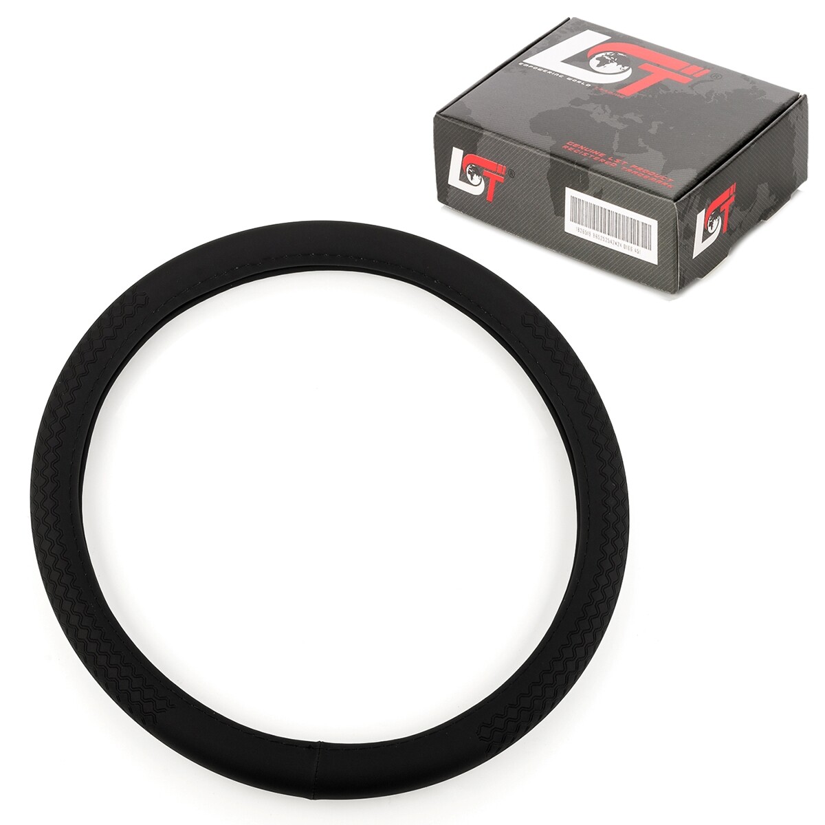 Steering Wheel Cover Ø 15x3, 5 Inch 38x9 CM Black for Vauxhall