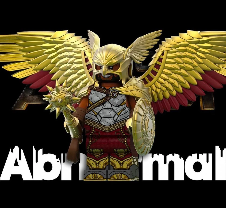 Abnormal LEGO CUSTOM MINIFIGURE Minifig DC CHARACTER    HAWKMAN - Image 3 of 4
