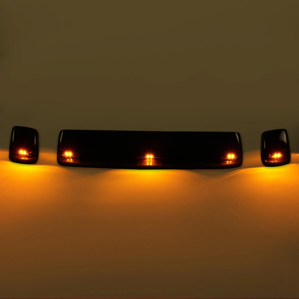 For 15-19 Chevy GMC Silverado Sierra 2500HD 3500HD Roof Marker Light Amber LED - Image 2 of 4