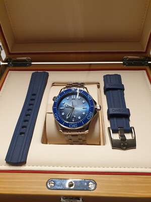 Omega Seamaster Diver 300m summer blue NEU ungetragen - ORIGINAL FULL-SET !!