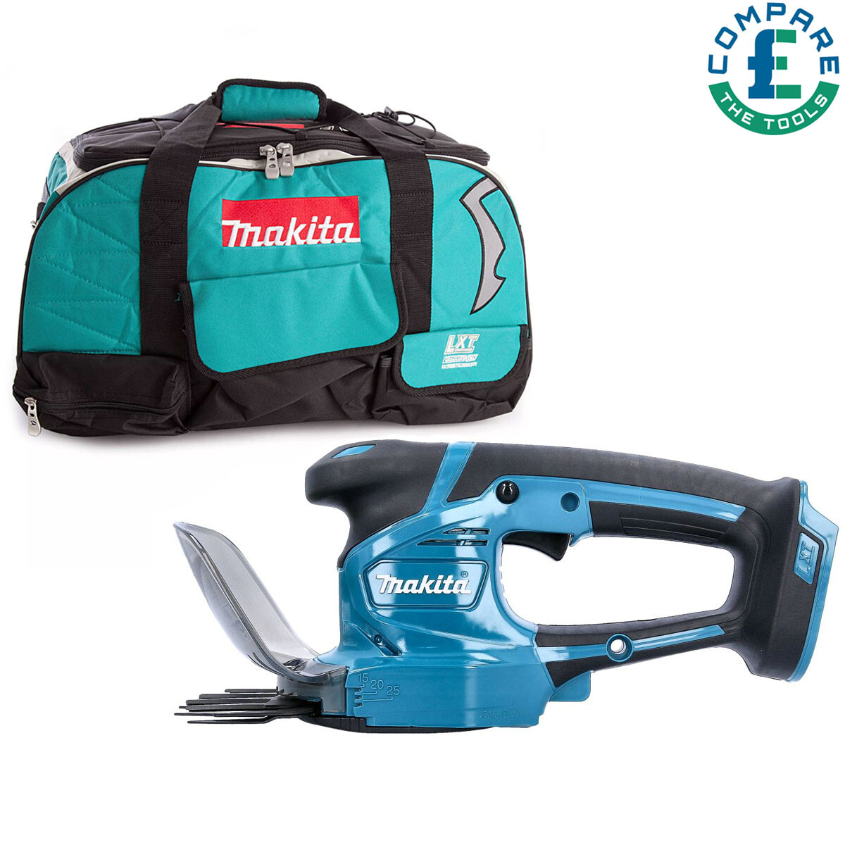 Makita DUM111 18V LXT Cordless Grass Shear & Hedge Cutter + 831278-2 LXT400 Bag