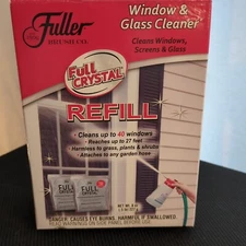 Fuller Brush Company Full Crystal Window And Glass Cleaner Refill 2 Pouches New 