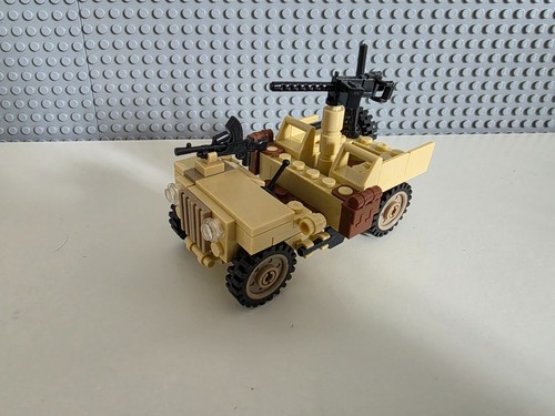 WW2 Custom minifigures set British 25 Pound Gun and Jeep - Picture 5 of 10