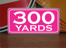 Vintage 300 YARD MARKER Metal Sign 4 Golf Club Yardage sign for Golf Course