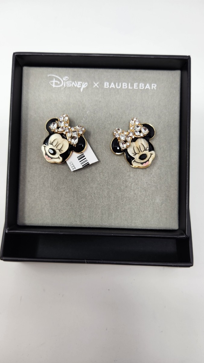 Disney BaubleBar Minnie Mouse White Crystal Rhinestone Bride