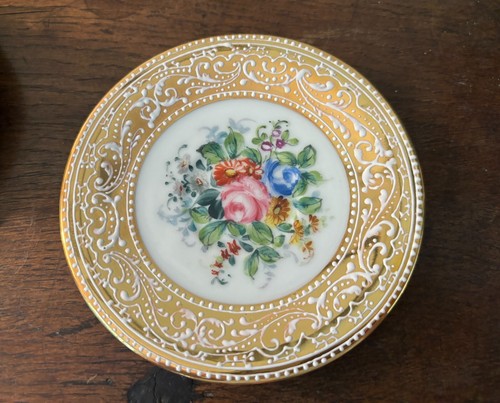 Vintage 1960's French Le Tallec Set of 6 Demitasse Coffee Cup Saucer Duos France - Picture 4 of 18