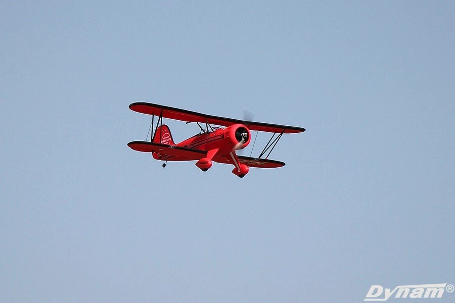 Dynam Waco YMF-5D V2 Red 4S RC Biplane 1300mm 51" Wingspan - Image 4 of 4