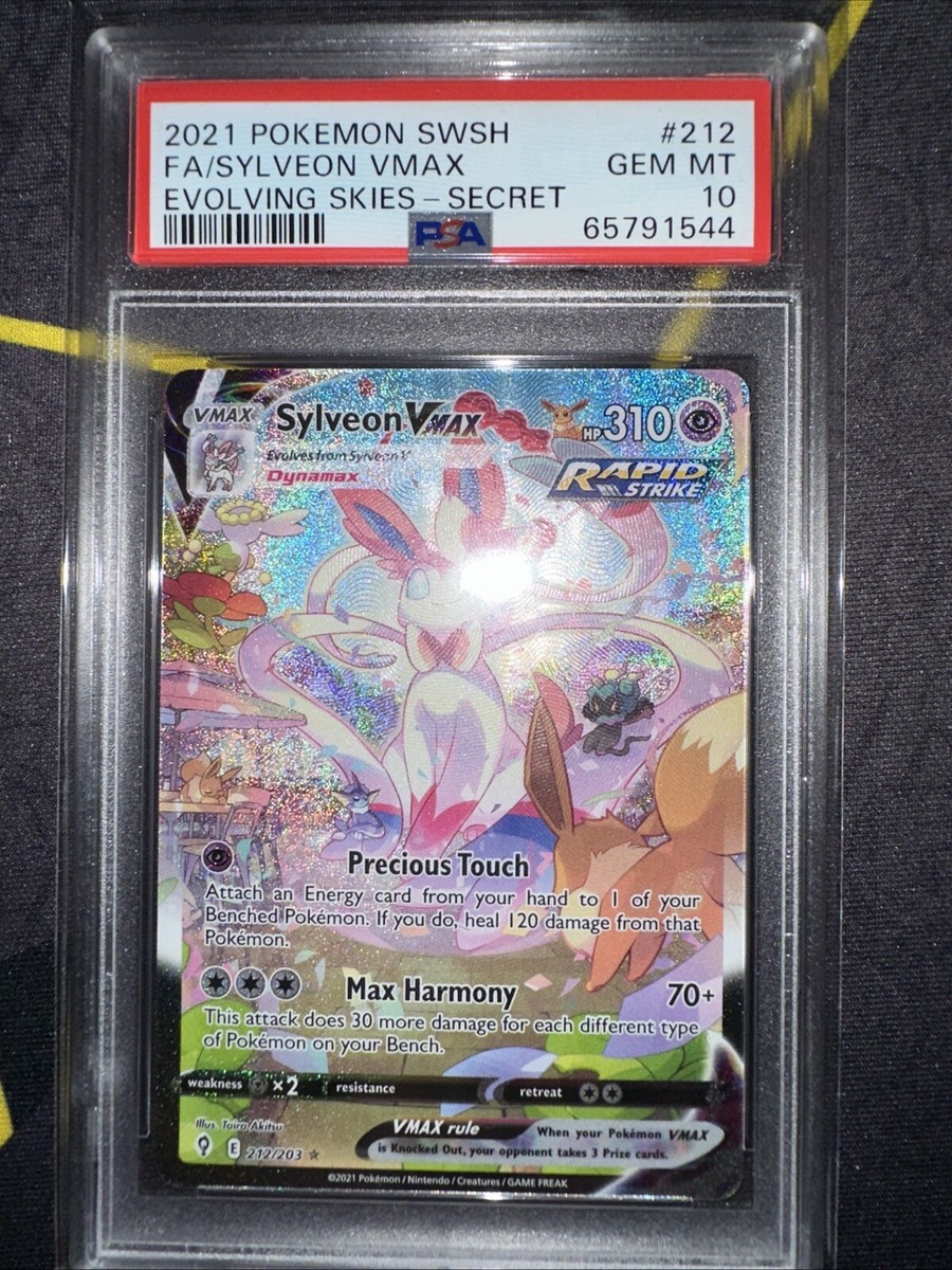 Pokémon Sylveon VMAX 212/203 Alt Art Evolving Skies Secret Rare