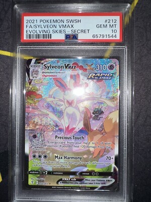 Pokémon Sylveon VMAX 212/203 Alt Art Evolving Skies Secret Rare