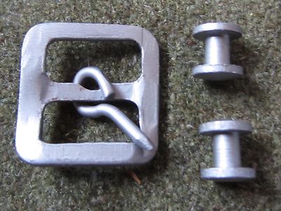 WWII GERMAN M35 M40 HELMET LINER CHINSTRAPS METAL PARTS- REPAIR REPLACEMENT