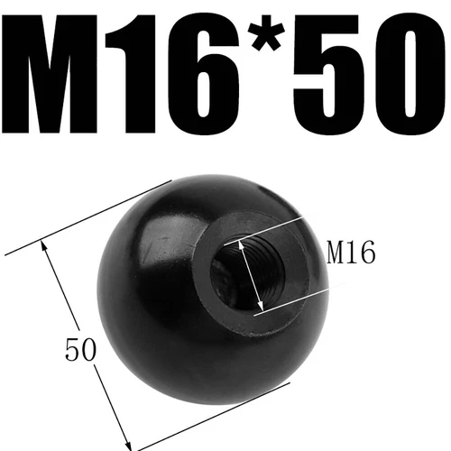 Schwarz /Rot Kugelknopf M4 M6 M8 M10 M12 M16 Kopf Griff Hebel Knopf Innengewinde - Bild 33 von 56