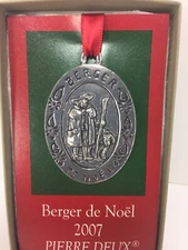 2007 Limited Edition PIERRE DEUX Berger de Noel Pewter Ornament New in Box
