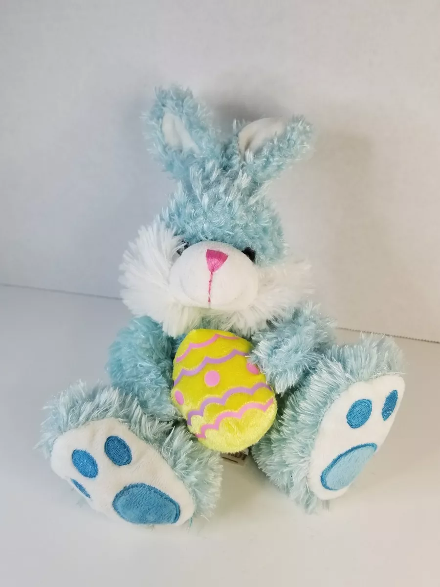 Dan Dee Bunny Rabbit Blue Easter Spring Egg 9 Inch Plush Stuffed