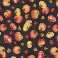 44 x 36 Wilmington Prints Tossed Pumpkins on ...