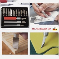 Xxl Profi Skalpell PräZisionsmesser & 13 Klingen Alu Rutschsicher Folienmesser