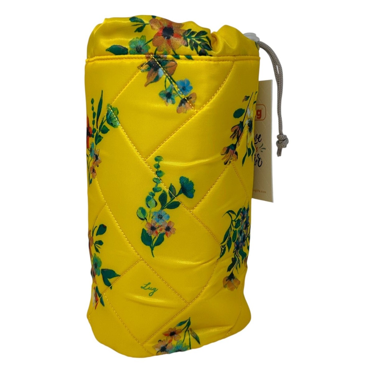 Lug Color Joy Tumbler Bag Bouquet Yellow Floral Travel Toiletry