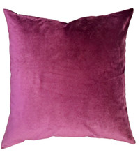 Velvet Pillows in Deep Plum 24" Set of 2