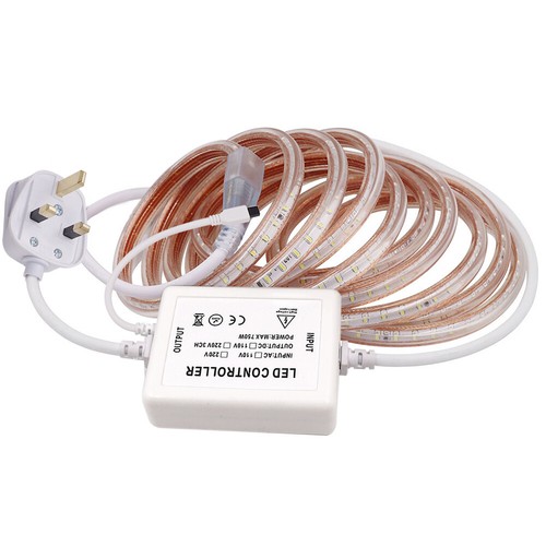 AC 220V 240V 3014 LED Strip Lights Dimmable Flexible Rope Band Lights Remote - Picture 5 of 13
