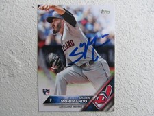 Indians Shawn Morimando Signed Autographed 2016 Topps Update Mint
