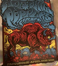 Red Hot Chili Peppers Tour Poster Fargo 2023 Rainbow foil ARTIST PROOF SIGNED⭐️