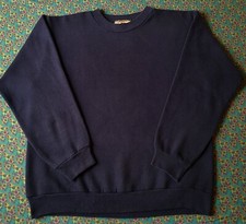 Vintage Russell Athletic Sweatshirt Size Medium Blue Blank 80's