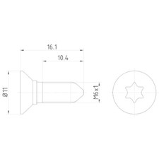 1x Schraube, Bremsscheibe HELLA 8DZ 355 209-081 passend für AUDI FIAT FORD VW