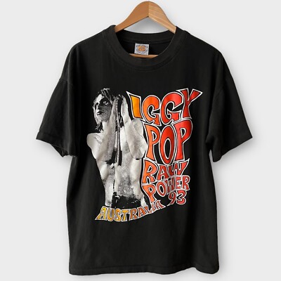 1993 Iggy Pop Australia Tour Vintage Band Rock Tee Shirt 90s 1990s